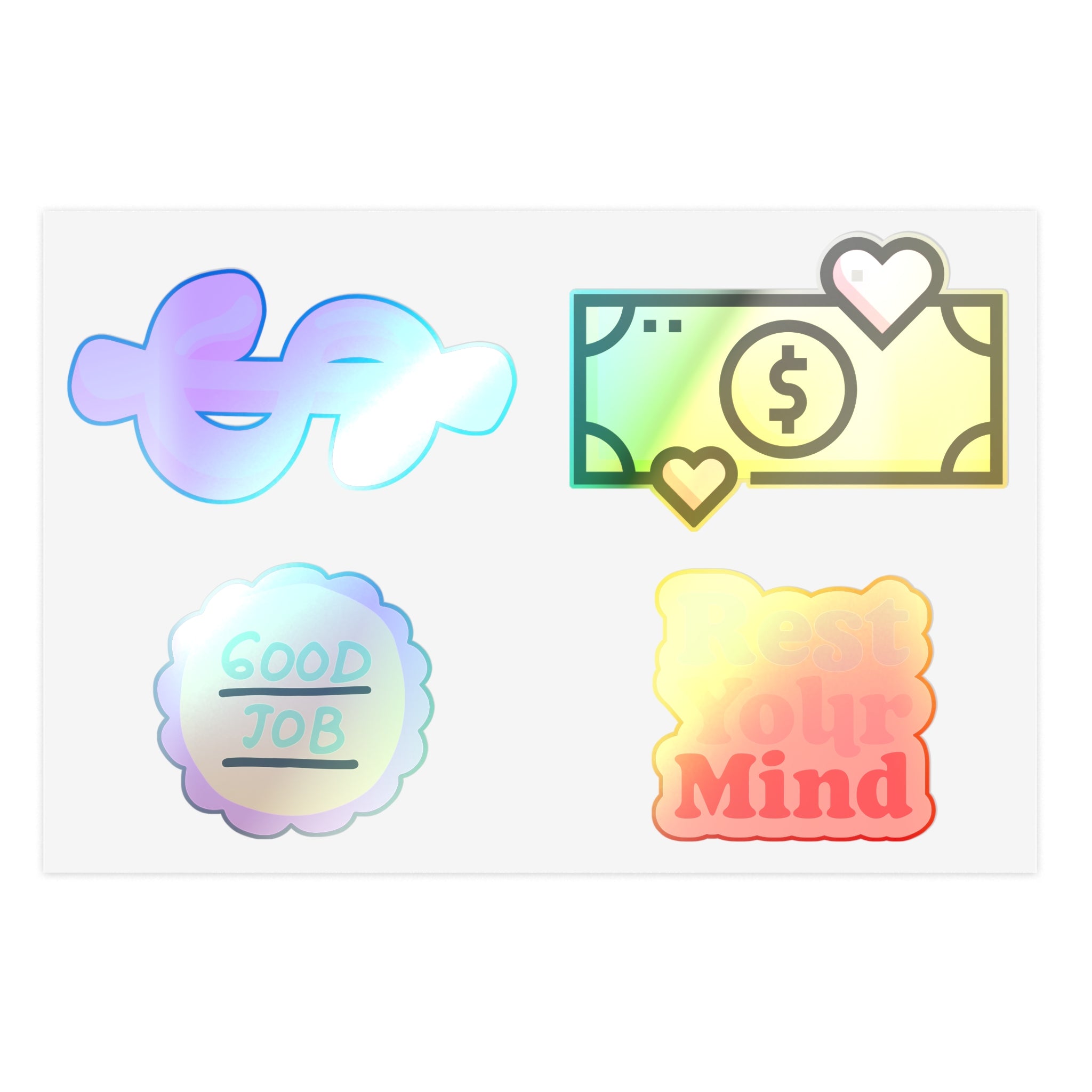 Positive Money Stickers Sheet