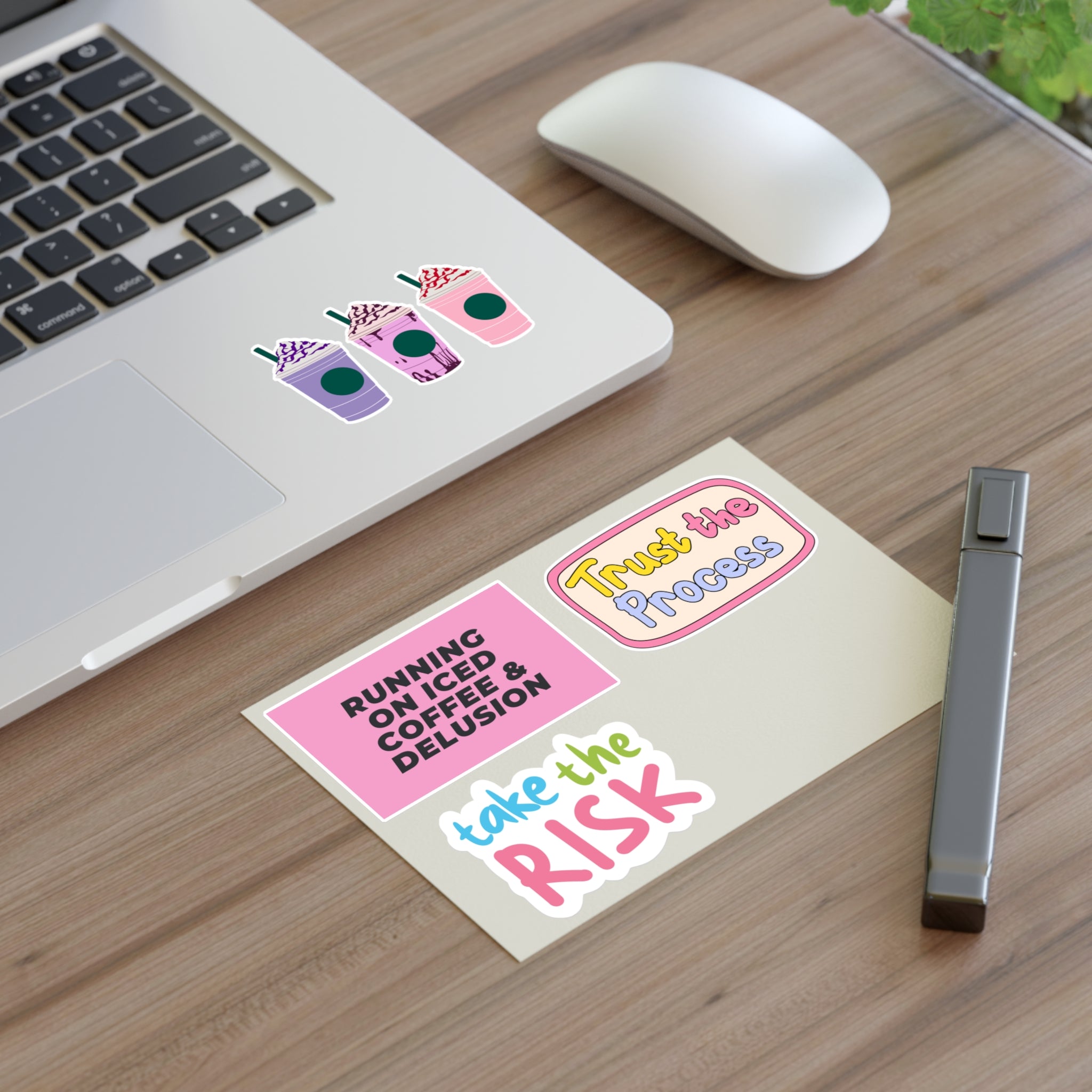 Motivational Coffee & Frappuccino Sticker Sheet