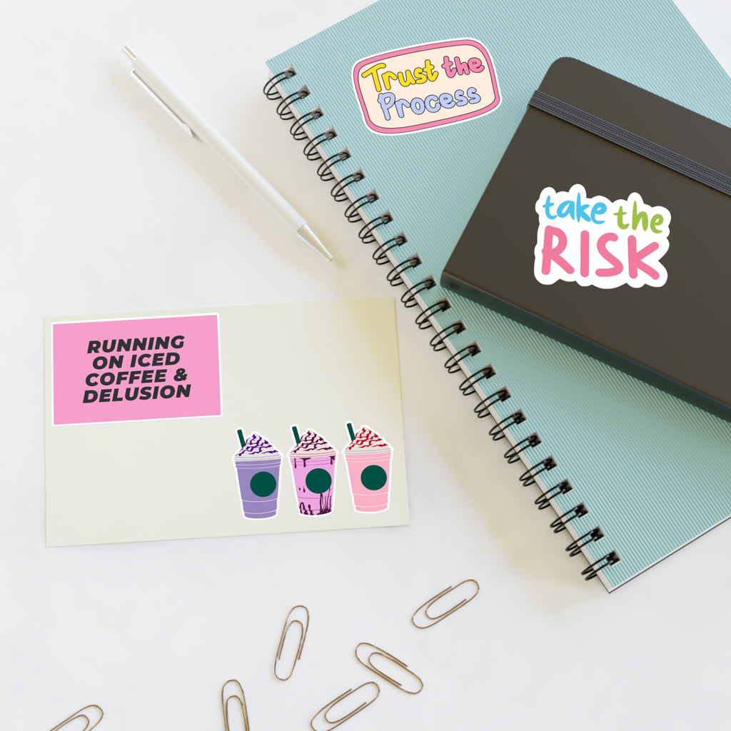Motivational Coffee & Frappuccino Sticker Sheet