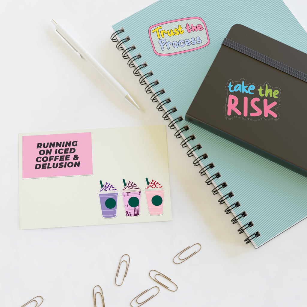 Motivational Coffee & Frappuccino Sticker Sheet