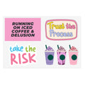 Motivational Coffee & Frappuccino Sticker Sheet