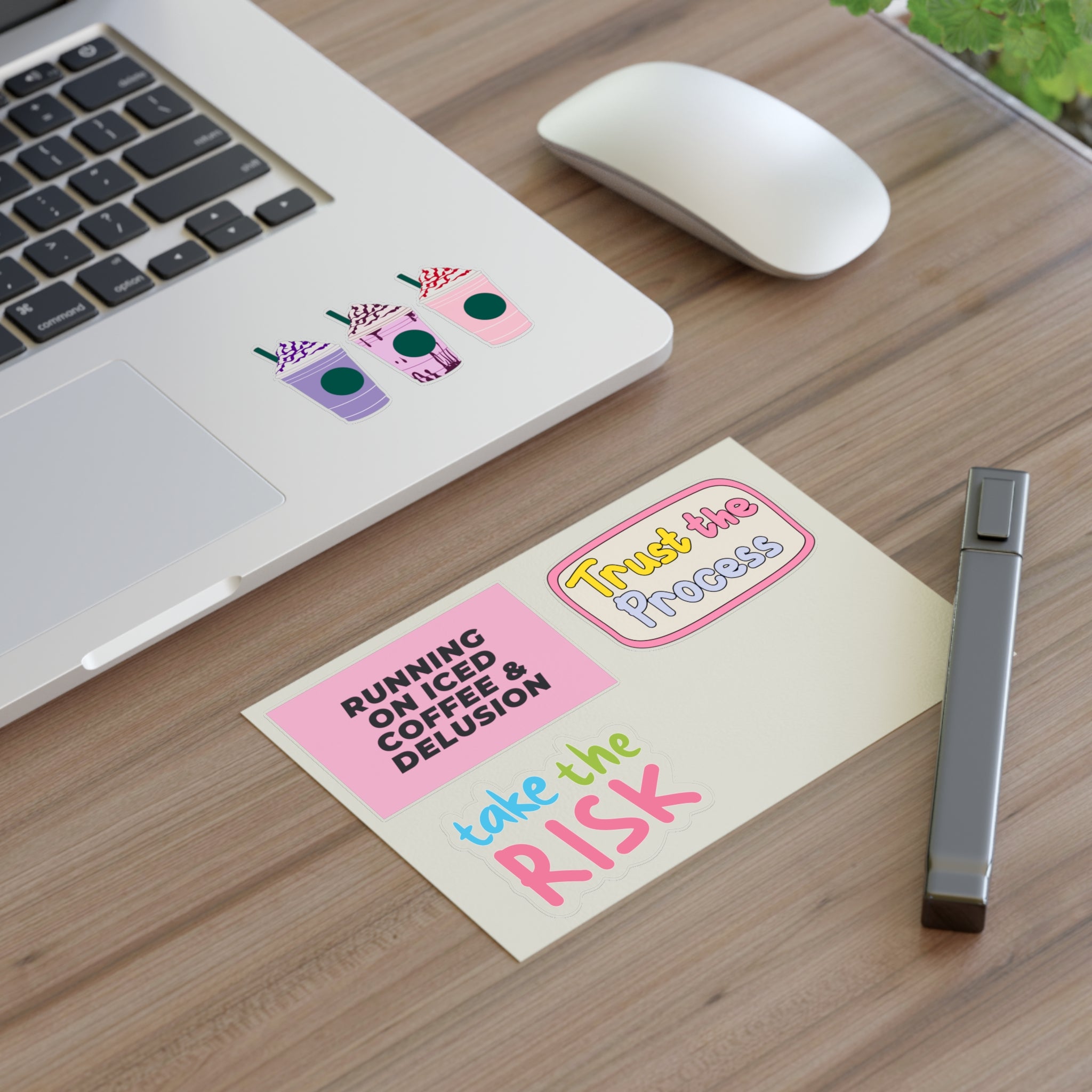 Motivational Coffee & Frappuccino Sticker Sheet