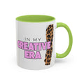 "In My Creative Era" Green & Cheetah Print Mug