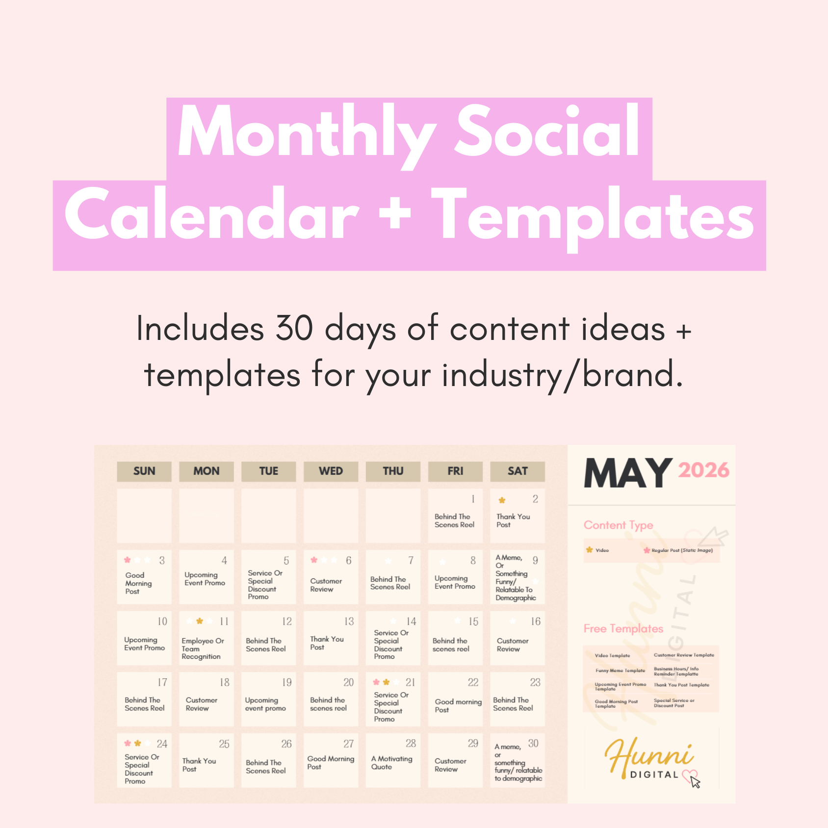 30-Day Content Calendar
