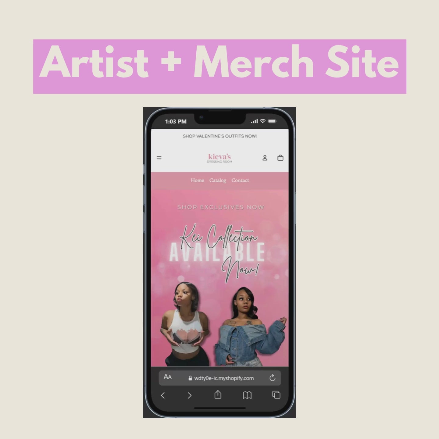 Music/Artist Website with Merch